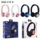 Hengjue Cross -border 510d Wireless Head Warering Bluetooth Cartoon Fashion Bear Game Sports RGB Light Heavy Bass Headset