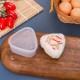 إبداع الكارتون المثلث على شكل كرات أرز الكرة العفن الأطفال أطفال الأرز غداء Bento DIY Seaweed Sushi Mould Mould