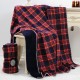 Kirin Home Custom Christmas Throw Wholesale Christmas Blaid Plaid Plaid Polyester Polar Polar Throw Throw Blanket for Sofa Winter