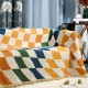 Plaid Plaid Polyester Cotton Logo Wholesale Tassel Travel Sofa Camping Heor منسوجة في الهواء الطلق.