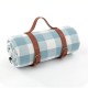 مخصص كبير الحجم PEVA Plaid Travel Beach Outdoor Outdoor Camping Camping Picnic Bannet for Outdoors with Belt Handle