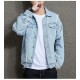 Polying Denim Jacket Male 2023 الربيع والخريف النسخة الكورية الجديدة من سترة شبابية عصرية ، فضفاضة ، وسيم ،