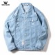 Polying Denim Jacket Male 2023 الربيع والخريف النسخة الكورية الجديدة من سترة شبابية عصرية ، فضفاضة ، وسيم ،