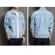 Polying Denim Jacket Male 2023 الربيع والخريف النسخة الكورية الجديدة من سترة شبابية عصرية ، فضفاضة ، وسيم ،