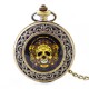 Flinking Retro Quartz Pocket Watch Wholesale Halloween Skuln Head Monicel Porcelain Watches European and American Monamel Borcelain Borching Chailing Watches