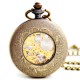 Boshiya Machinery Pocket Watches أرسل ترسًا جديدًا جوفًا جيبًا ميكانيكيًا الساعات الرنية Nepopers Men's Mechanical Watch Watchale بالجملة