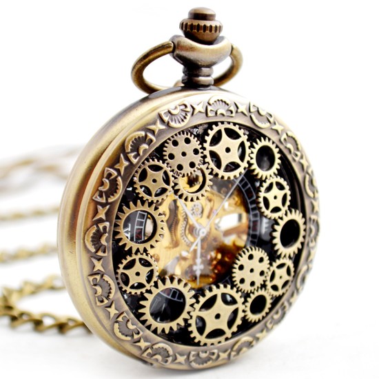 Boshiya Machinery Pocket Watches أرسل ترسًا جديدًا جوفًا جيبًا ميكانيكيًا الساعات الرنية Nepopers Men's Mechanical Watch Watchale بالجملة