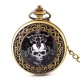 Flinking Retro Quartz Pocket Watch Wholesale Halloween Skuln Head Monicel Porcelain Watches European and American Monamel Borcelain Borching Chailing Watches