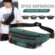 2024 Cross -border -Border New Outdoor Men Men's Weist Bag Street Strendy Chest Bag Bag Bag Sports Runway