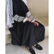 متواضع الأمازون المسلمين للسيدات الشرق الأوسط المتقاطع -التجارة Abaya المطرزة رداء Cardigan Ln874