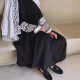 متواضع الأمازون المسلمين للسيدات الشرق الأوسط المتقاطع -التجارة Abaya المطرزة رداء Cardigan Ln874