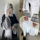 متواضع الأمازون المسلمين للسيدات الشرق الأوسط المتقاطع -التجارة Abaya المطرزة رداء Cardigan Ln874